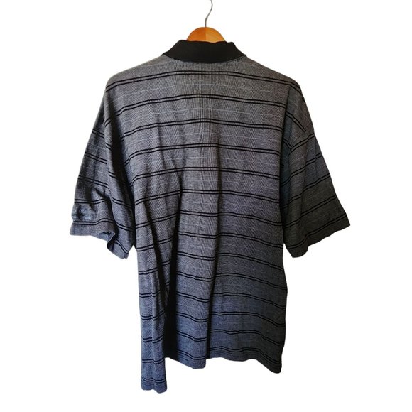 Tommy Hilfiger Golf Men’s Polo Shirt Gray Striped Pima Cotton Casual XL‎ - Picture 8 of 8